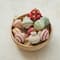 Hello Honey® 3.5" Handmade Paper Mache Ornament Set with Metallic Gold Details